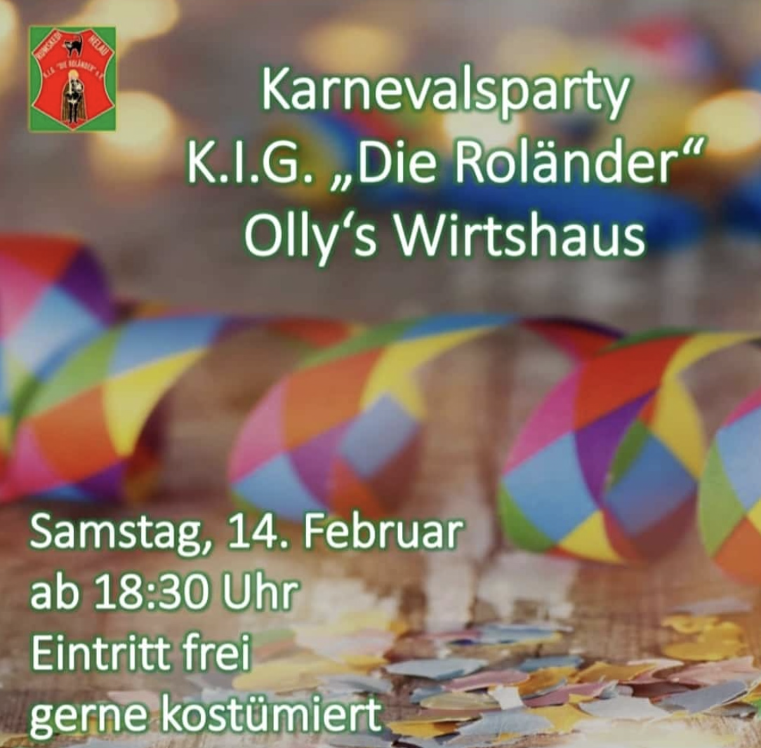 Karnevalsparty Der K.I.G. Die Roländer 